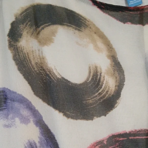 Simply Vera Vera Wang Multicolor Abstract Tank Top - Picture 5 of 6